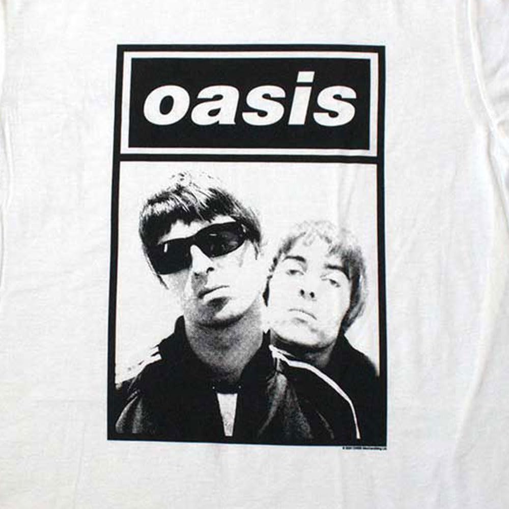 Oasis Noel & Liam 限定版フォトTシャツ Lサイズ Amazon.com: Men's Oasis Noel & Liam Square Photo T-Shirt